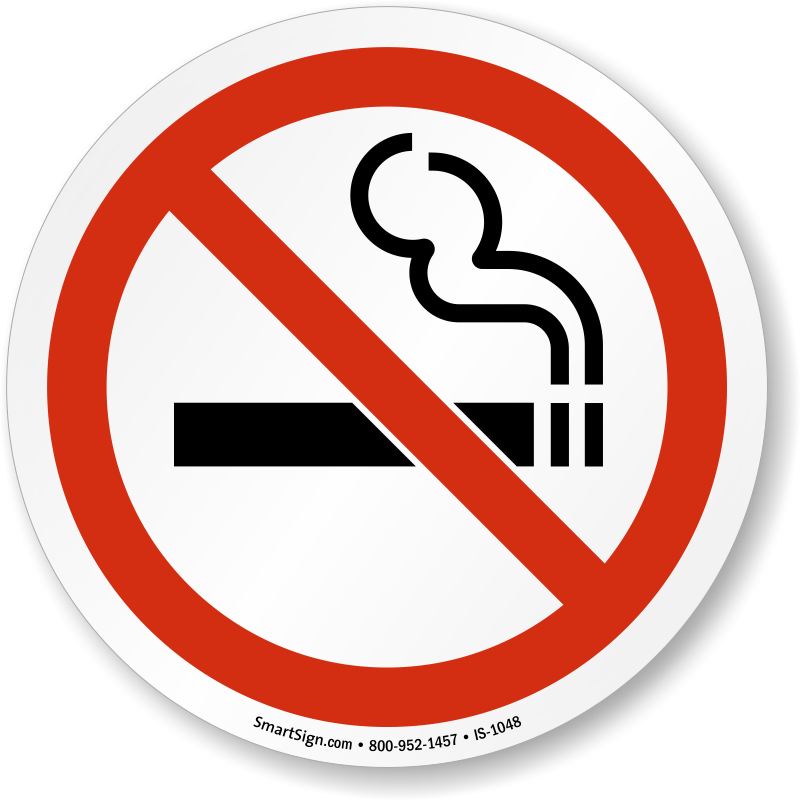 Zoom, Price, Buy - Printable Non Smoking Sign (800x800)