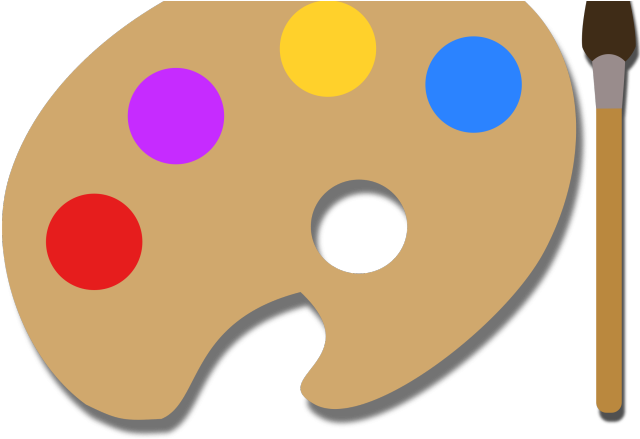 Paint Clipart Pallete - Painting Palette Illustration Png (640x480)