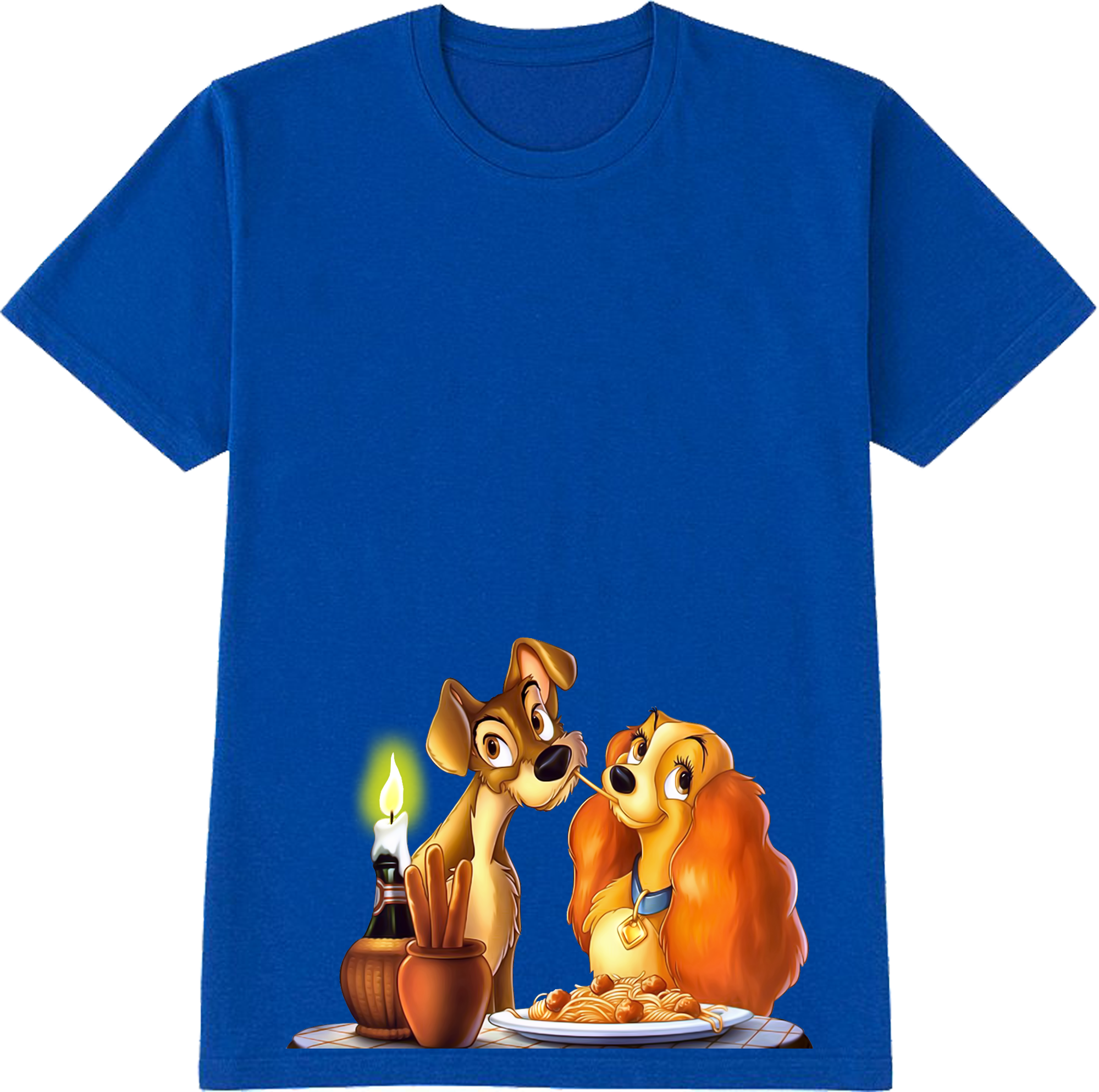 Lady And The Tramp T Shirt Cotton High Quality - Lady And The Tramp T Shirt Cotton High Quality (1999x1985)