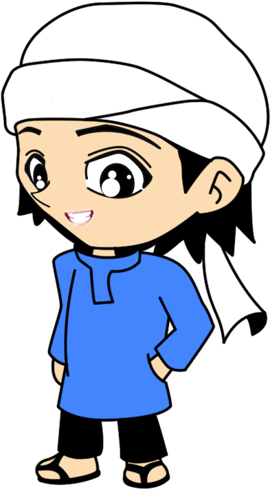 Doodle Art Islam - Serban Cartoon (457x720)