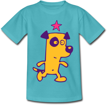 Dog Star By Cheerful Madness Shirts Kids' Premium T-shirt - Surfboard (378x378)