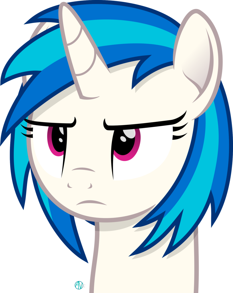 Arifproject, Bust, Dj Pon-3, Female, Mare, Pony, Safe, - Cartoon (815x1024)