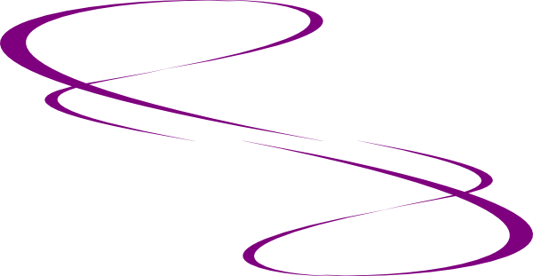 Swirls Purple Clip Art At Clker - Fancy Lines Clip Art (600x311)