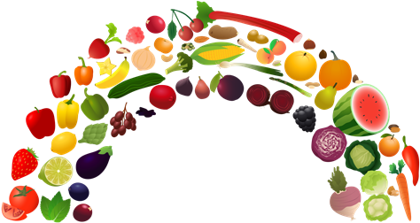 Rnbw - Rainbow Fruits And Vegetables (500x260)
