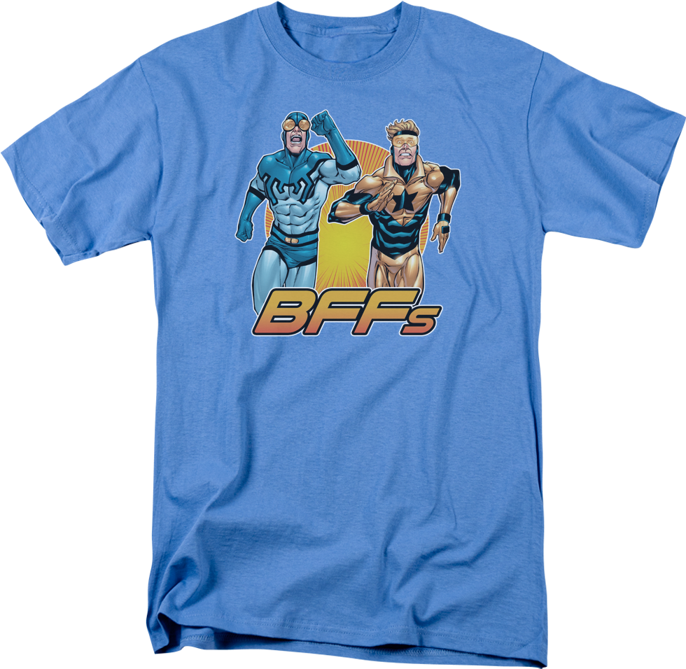 Bff's Blue Beetle And Booster Gold T-shirt - Batman Two Gotham Gargoyles Ready To Strike Licensed (1000x1000)