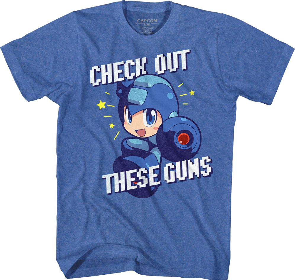 Check Out These Guns Mega Man T-shirt - Eagles Greatest Hits Album Cover Band Logo Licensed (997x945)