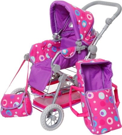 Blue Flowers - Baby Carriage (802x535)