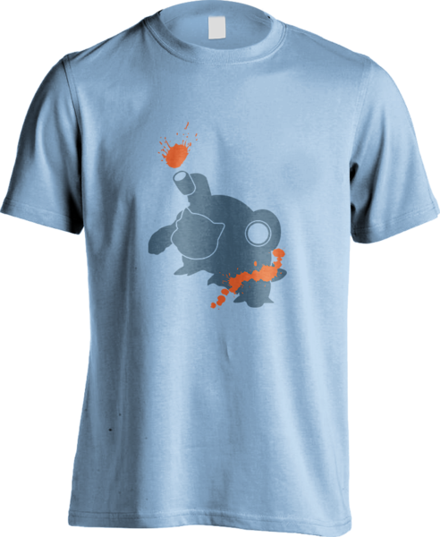 Splatfest ~ Pokemon Blue T-shirts By Daniel Bevis - Awesome Gamer Funny Hilarious Comedy T-shirt Unisex (492x600)