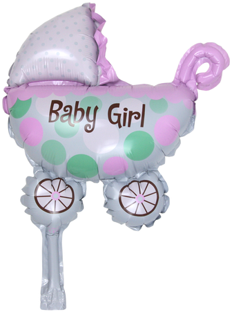 X1https - //cdn2 - Bigcommerce - - 12 Inch Baby Girl - Balloon (500x500)