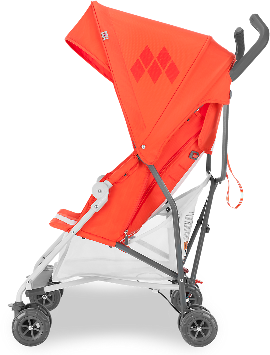 Maclaren Mark Ii Recline Stroller In Spicy Orange Side - Maclaren Mark Ii Recline Buggy Extra Lightweight Reclining (1200x1200)
