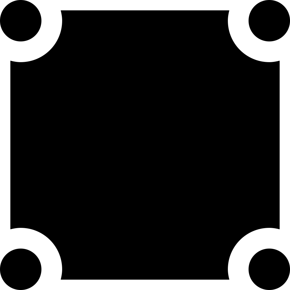 Square Shape With Dots On Corners Comments - Square (980x980)