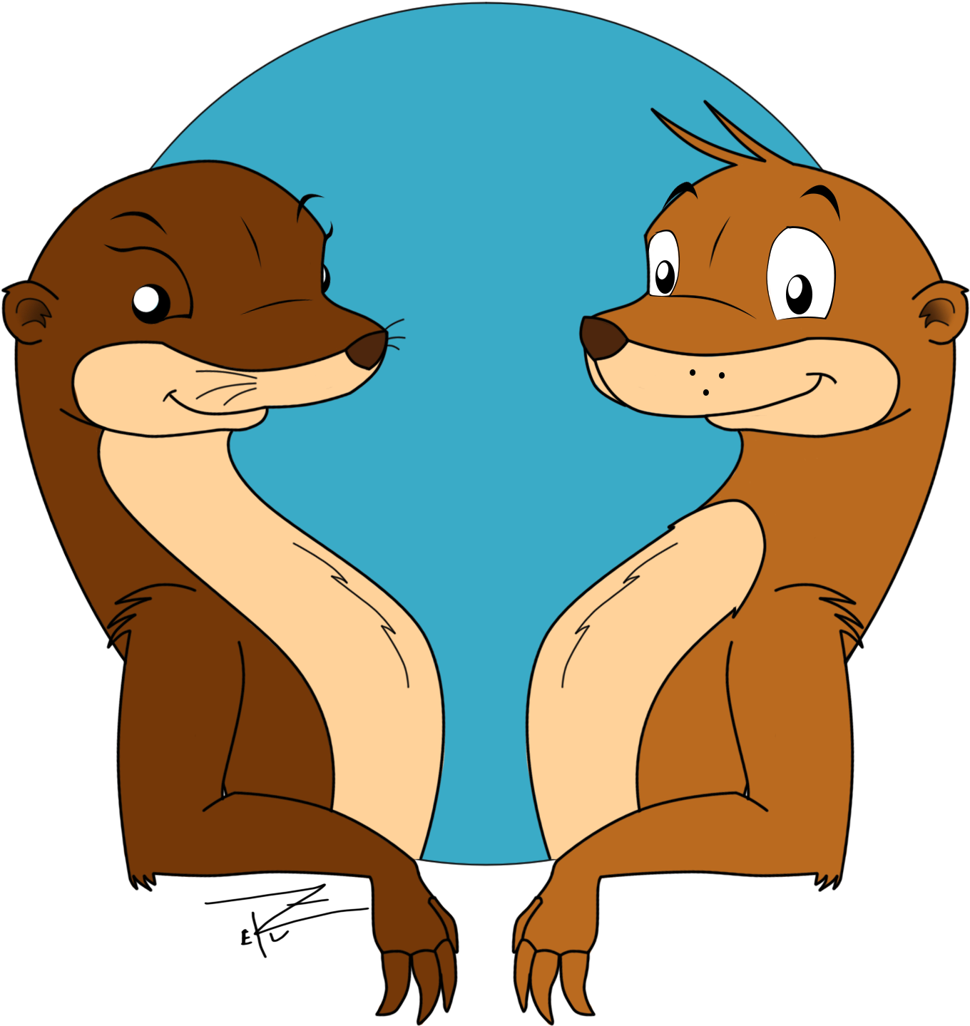 Weasel And Measley By Zekubakkas Weasel And Measley - Digital Art (1500x1500)