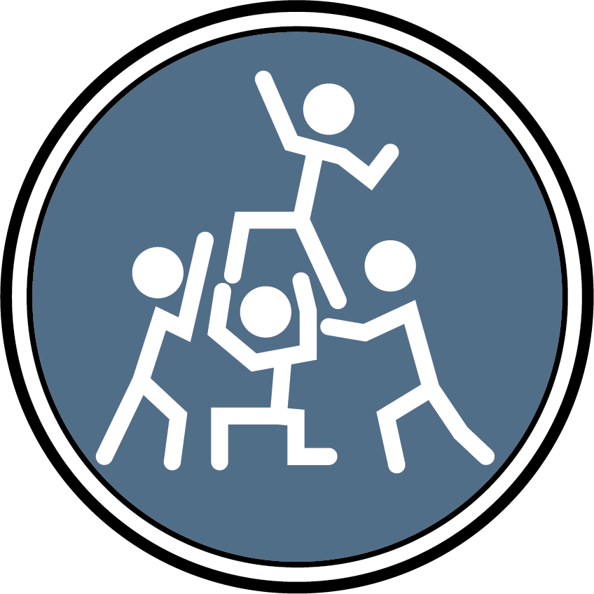 Teamwork We Work Together, Across Departments, To Service - Circle (848x848)