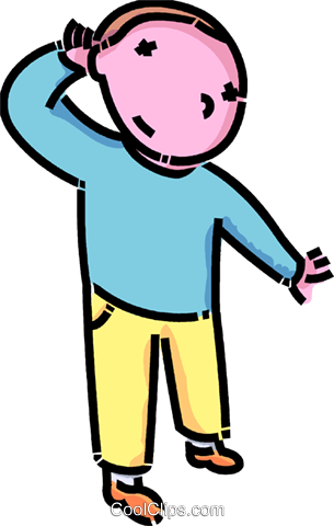 Boy Trying To Hear Something Royalty Free Vector Clip - Boy Trying To Hear Something Royalty Free Vector Clip (305x480)