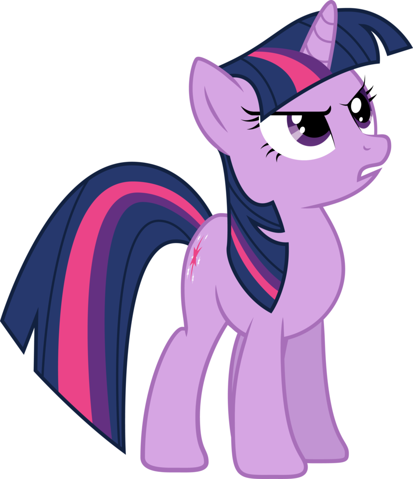 Twilight Looking At Something With Determination By - Twilight Sparkle Vector (830x962)