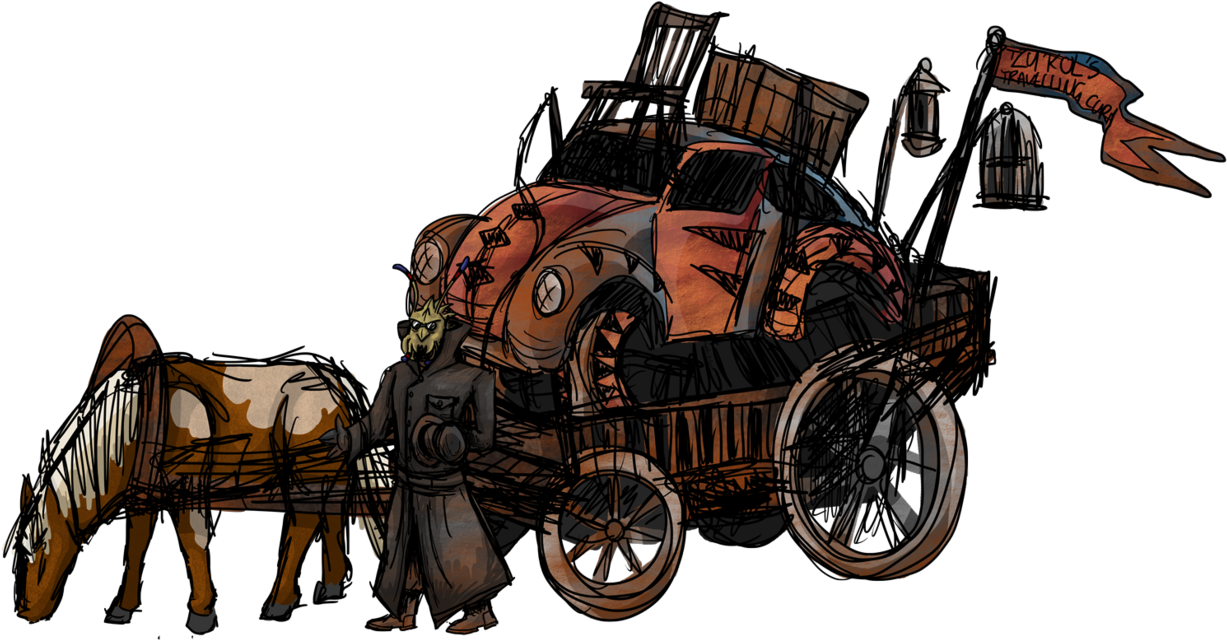 Tzu'kol And His Travelling Curios By Mental-autopsycomics - Illustration (1235x647)