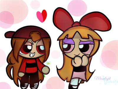 Ppg And Rrb, Berserk, Powerpuff Girls, Bricks, Brick - Ppg Blossom X Brick (400x300)