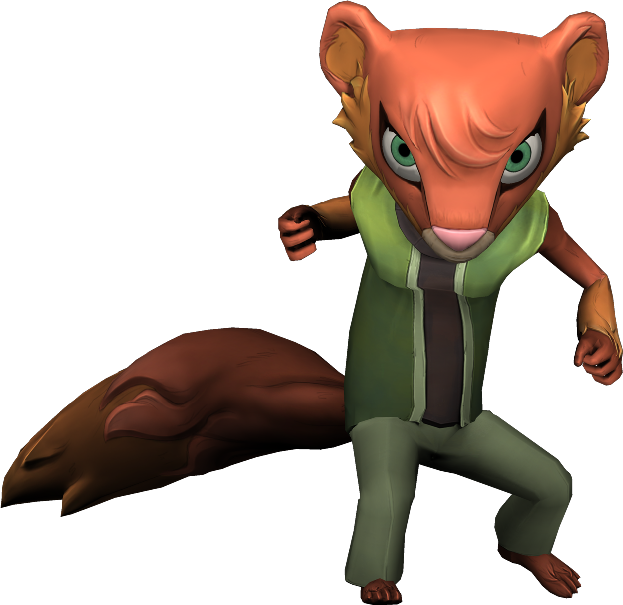 Weasel Lady Action 0237 2000 - Cartoon (2000x2000)