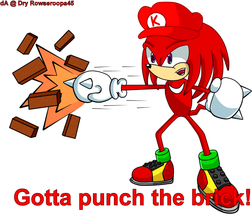 Gotta Punch The Brick By Dry-rowseroopa - Cartoon (850x700)