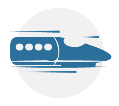 Start Exploring Japan - Bullet Train Vector Transparent (395x351)