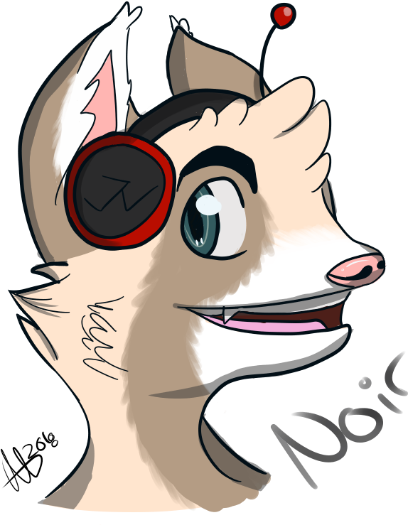 Noir Headshot - Cartoon (800x800)