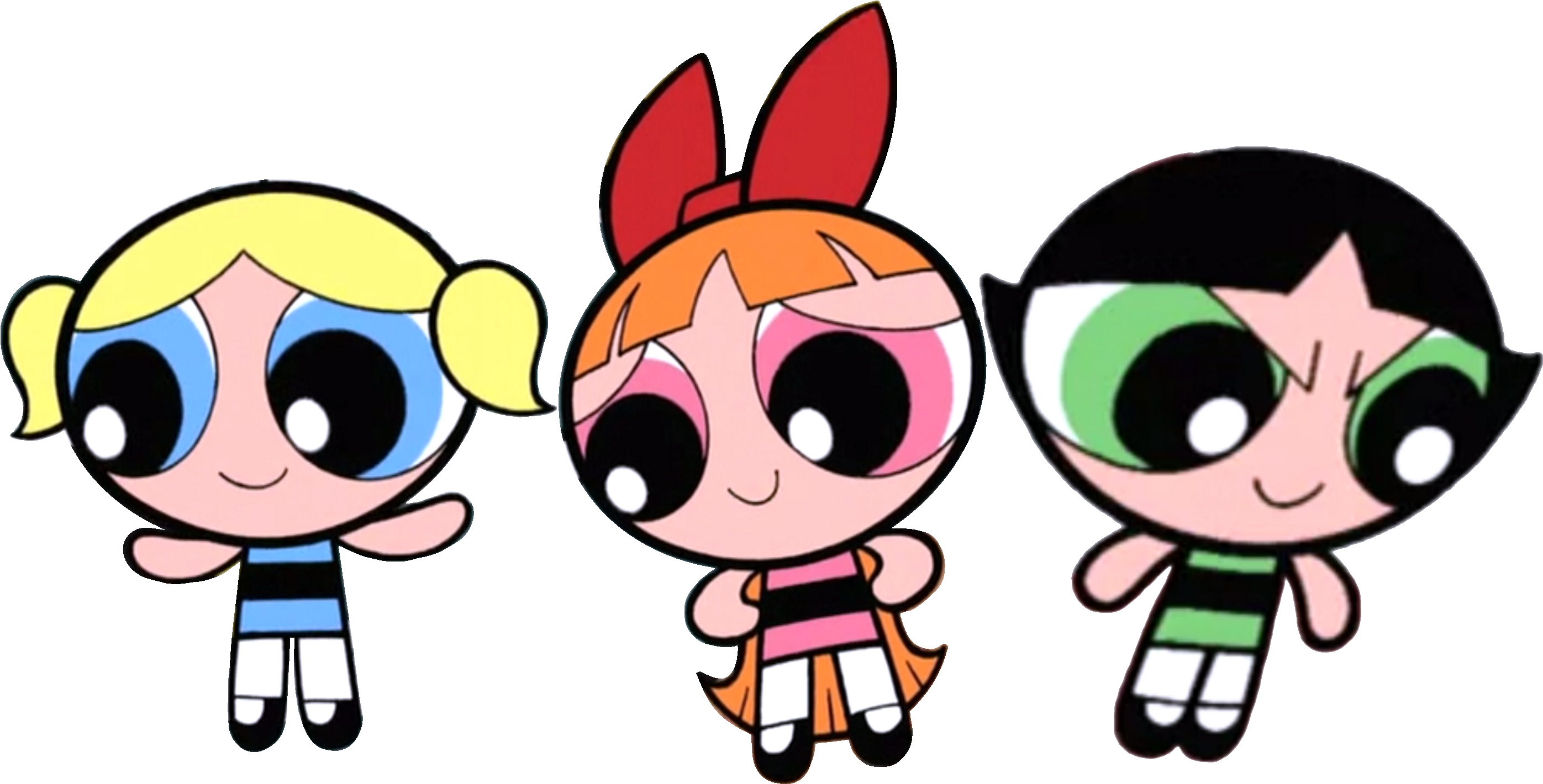 Blossom, Bubbles, And Buttercup As They Appear In This - Blossom Bubbles Buttercup Png (2838x1443)