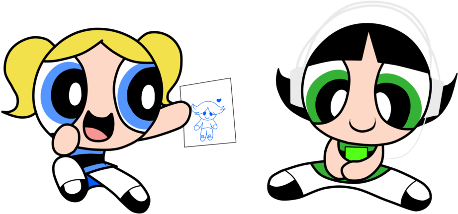 Bubbles And Buttercup By Your Crazy Artist - Blossom, Bubbles, And Buttercup (1024x542)