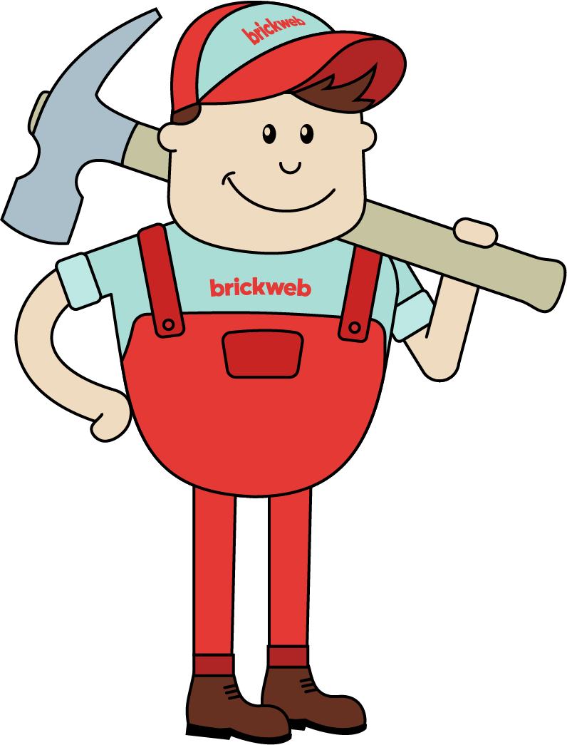 Character Brick Left - Stroke Cartoon Character (796x1045)