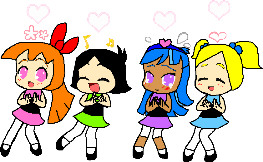 Blossom, Bubbles, Buttercup, And Bliss By Pokegirlrules - Blossom Bubbles Buttercup And Bliss (911x577)