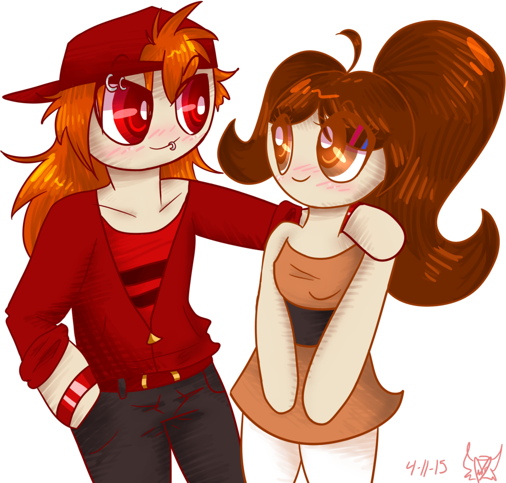 Becky And Brick By Polarbear1234 - Cartoon (1024x1055)