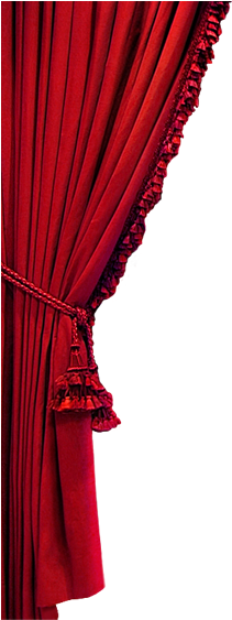 Curtain Red Clip Art - Window Valance (600x600)