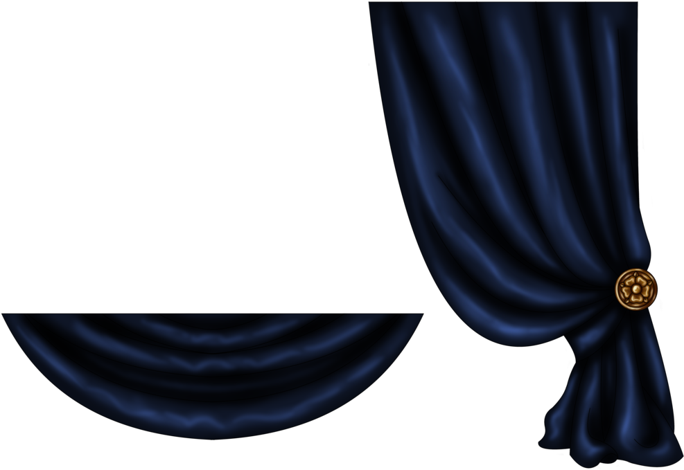 Download Curtain Free Png Transparent Image And Clipart - Blue Curtains Transparent Png (1024x723)