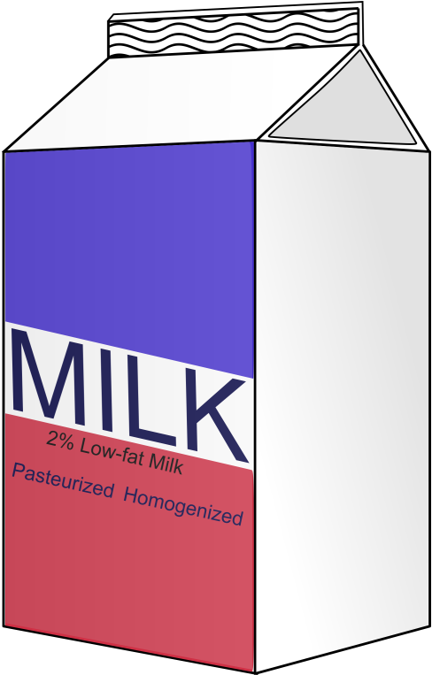 Pin Milk Clipart Free - Milk Carton Milk Clipart (523x800)