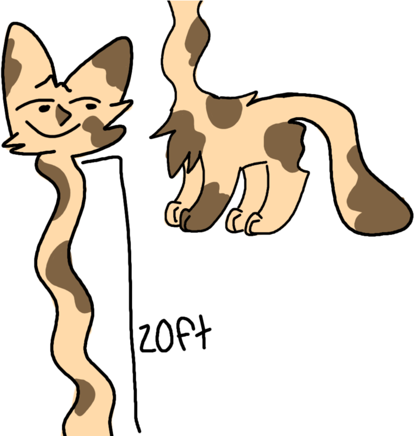 Closed Sexy Faced Long Necked Cat Adopt By Thescorchcat - Cartoon (937x852)