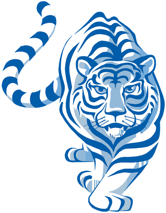 Image Result For Lincoln Mo Blue Tigers - Tiger Clipart For Photoshop (576x738)