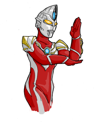Ultraman Max Drawing - Cartoon (400x479)