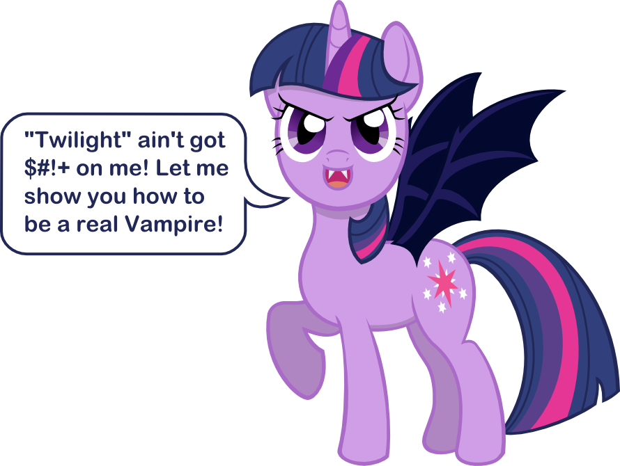 Vampire Alicorn Twilight Sparkle - Twilight Sparkle As A Vampire (890x670)