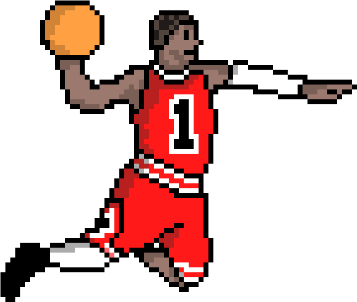 Derrick Rose - Pixel Art Sports (820x890)