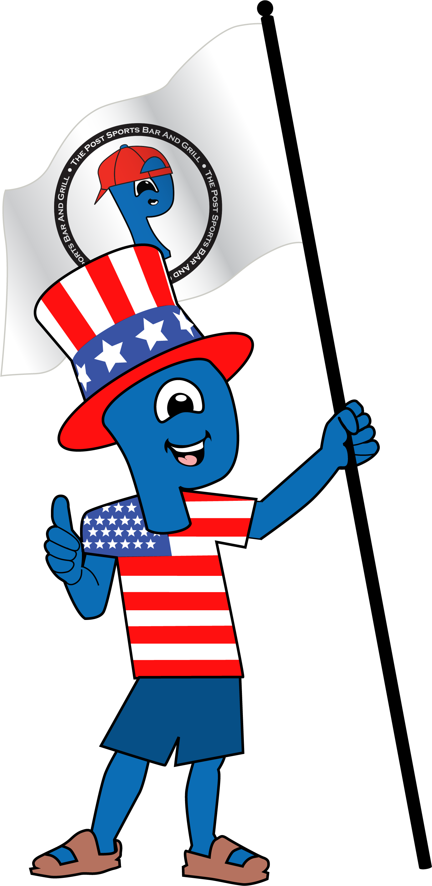 Patriotic Johnny Post Flag - Patriotic Johnny Post Flag (1381x2852)