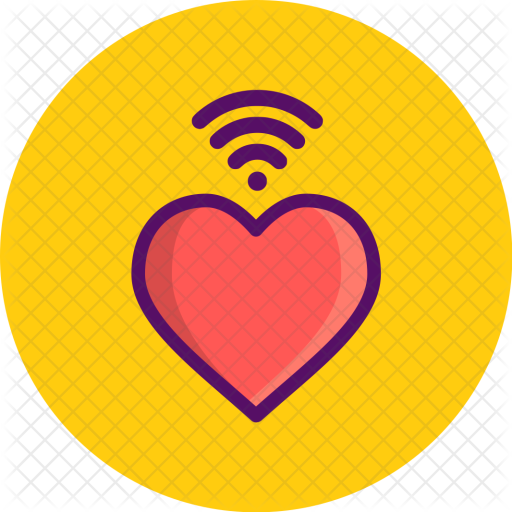 Love, Romantic, Valentine, Day, Heart, Wifi, Wireless, - Heart (512x512)