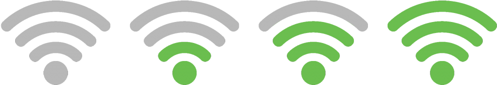 Wifi Signal - Green Wifi Signal (1024x231)