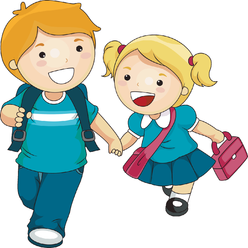 Pin School Activities Clipart - Brother And Sister Cartoon (2000x2000)