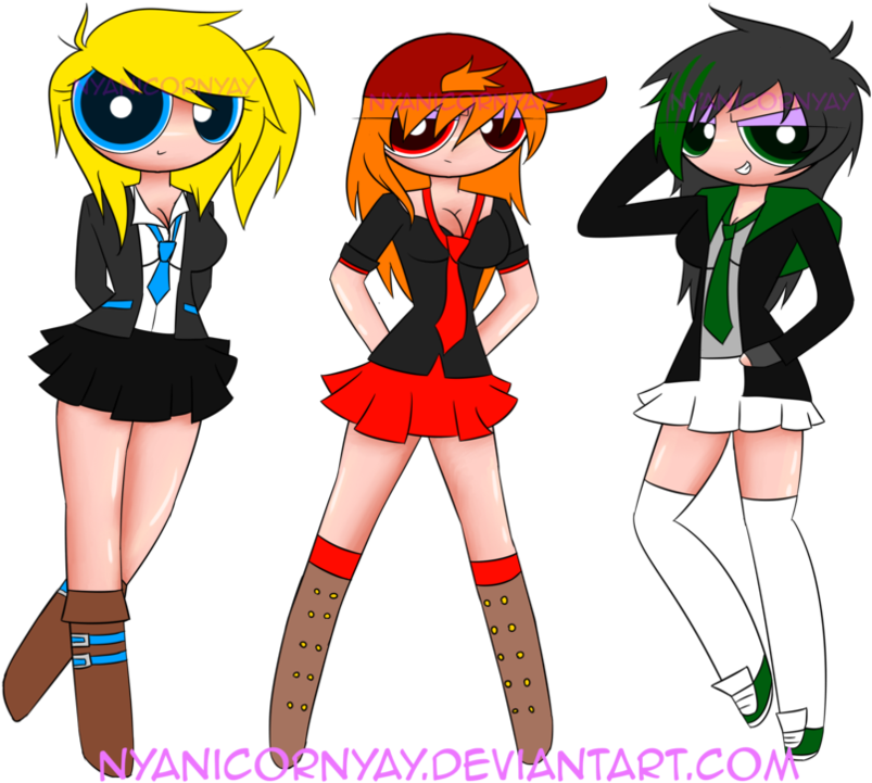 Free Powerpuff Girls Grown Up Rowdyruff Boys - Rowdyruff Girls Nyanicornyay Keywordsuggest (1019x784)