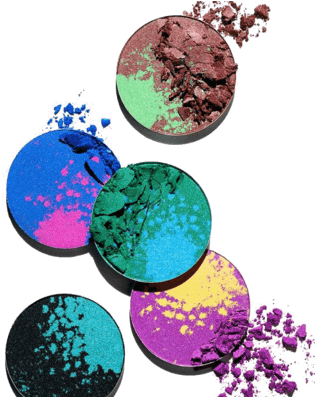 彩色粉末装饰元素 - Cosmetics (322x396)