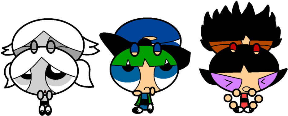 Deadly Powerpuff Girls And Friendly Rowdyruff Boys - Cartoon (1024x384)