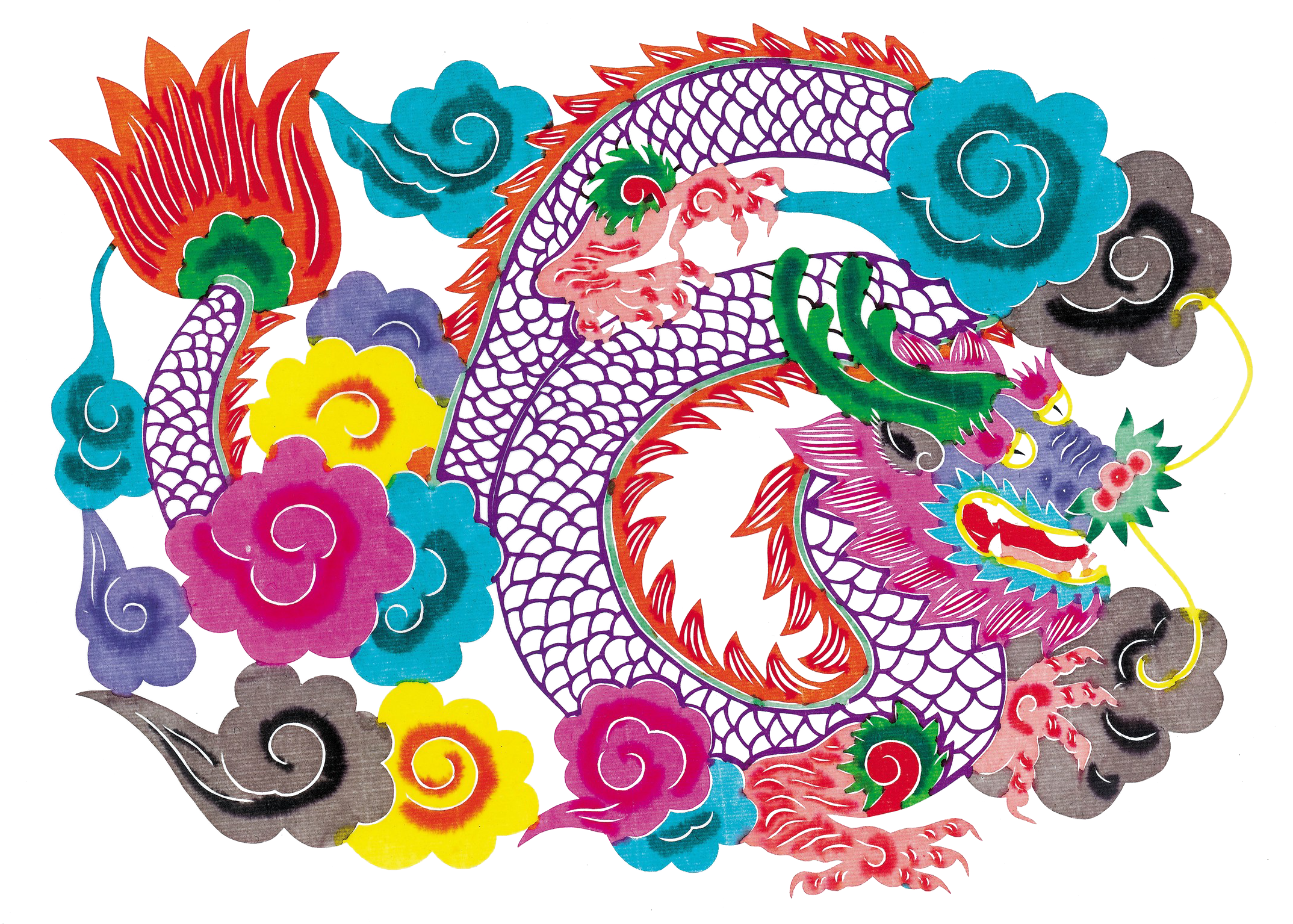 China Chinese Dragon Stock Illustration Illustration - Illustration Des Chinesischen Drachen Mit Karte (2180x1550)