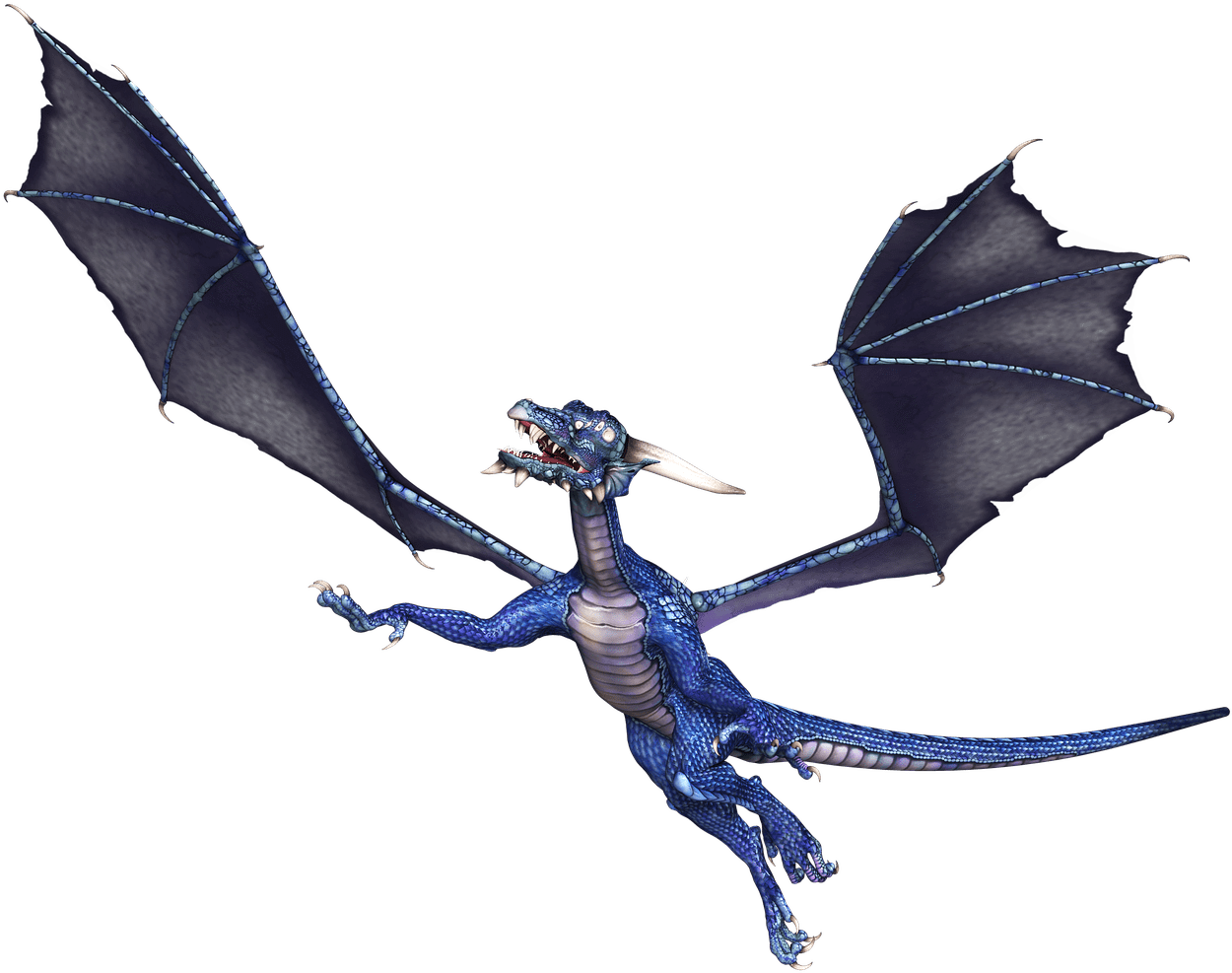 Dragon Blue Flying - Dragon Azul Png (1280x1014)