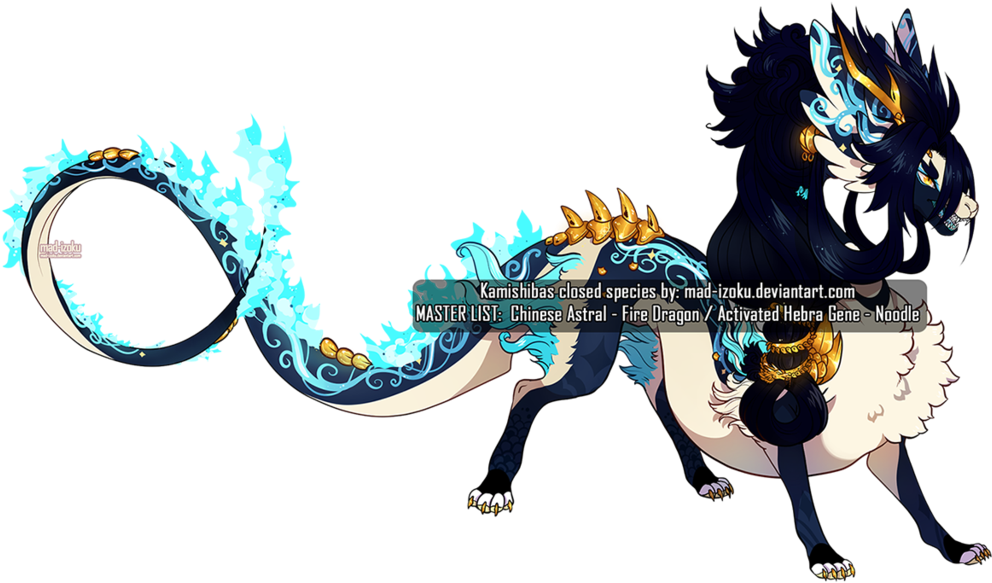 2 Chinese Astral Cyan Fire Dragon By Kamishibas Index - Cartoon (1024x599)