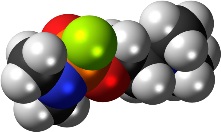 Gv Nerve Agent 3d Spacefill - Black (800x508)