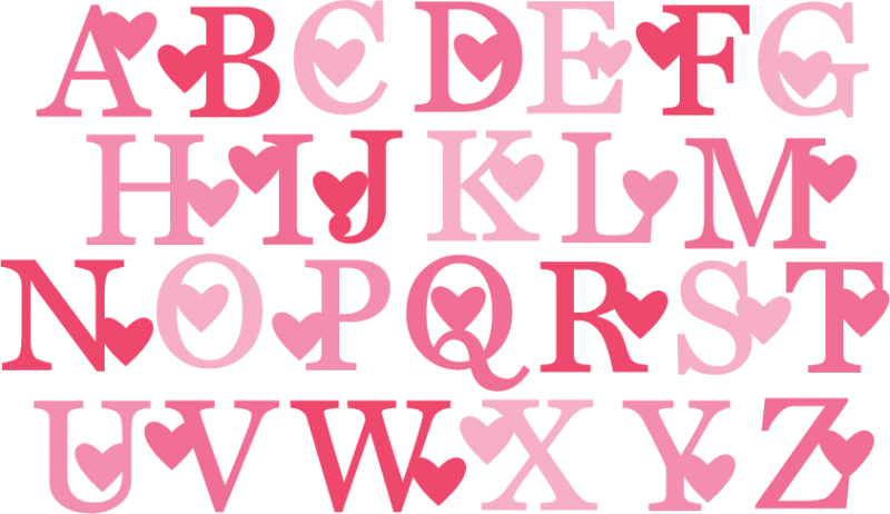 Alphabet Svg - Valentine Svg Free (800x462)